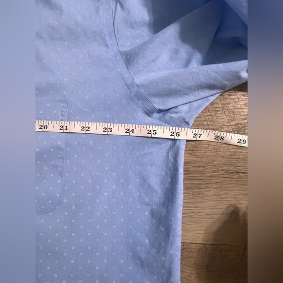 Stafford Shirt Blue XL Sz 17.5 34/35 Cotton Blend Travel - Picture 6 of 8